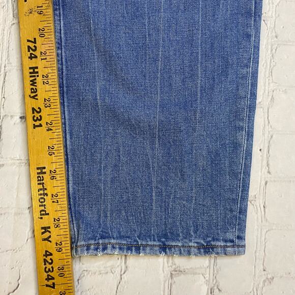 Women’s Abercrombie and Fitch the mom high rise jeans 35x20L curve love fade - Picture 7 of 10